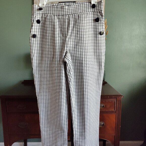 Black & white checkered pants - Picture 1 of 4